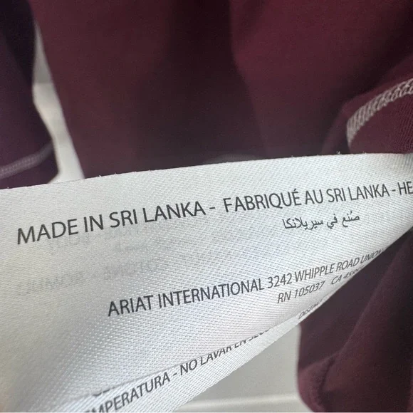 Ariat Rebar Long-Sleeve 3-Button Henley Work Shirt, Burgundy, Large, EUC - Picture 9 of 11